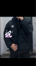 Lee秋冬舒適版Logo字母印花男女同款寬松立領(lǐng)羽絨夾克面包服LUT00 黑色（尺碼偏大，拍小一碼） M 曬單實(shí)拍圖