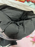 鴨鴨（YAYA）2023年新款奶奶冬裝加厚中老年羽絨服女中長(zhǎng)款媽媽裝保暖外套DD 黑色 5XL (190) 曬單實(shí)拍圖