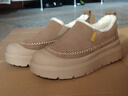 楓葉（leaveland）棉鞋男冬季新品加絨保暖一腳蹬懶人鞋皮毛一體戶(hù)外抗寒低幫雪地靴 【男女同款】卡其色（皮鞋碼） 39 曬單實(shí)拍圖