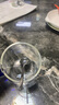 CCKO 玻璃杯 家用兒童牛奶杯帶刻度耐熱帶把手果汁杯水杯茶杯咖啡杯 350ML（藍色）+13CM攪拌勺 曬單實(shí)拍圖