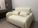 多功能客廳電動(dòng)沙發(fā)床智能休閑兩用折疊坐臥室書(shū)房陽(yáng)臺辦公室沙發(fā) 耐磨貓抓皮-海綿款-顏色拍下備注 105cm外徑-電動(dòng)沙發(fā)床 曬單實(shí)拍圖