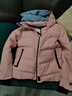 雅鹿短款羽絨服女冬季休閑韓版寬松加厚連帽保暖冬裝上衣外套 粉色 M 約90-120斤 曬單實(shí)拍圖