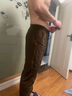 地潮男燈芯絨褲子男春秋冬季寬松大碼男褲運動(dòng)衛褲束腳褲加絨休閑褲子 加絨款-咖啡色+黑色【兩件裝】 2XL 建議體重【140-165斤】 曬單實(shí)拍圖