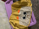 寶寶大背帶罩衣兒童防水防臟吃飯圍兜嬰兒飯兜秋冬倒褂反穿衣護衣 蘿卜兔-黃色 100（建議2-3周歲） 曬單實(shí)拍圖