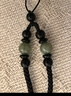 南有栗吊墜繩子手工編織項鏈繩男女掛墜油青翡翠珠子掛脖掛件配繩禮物女 油青翡翠掛繩-黑色【不含吊墜】 曬單實(shí)拍圖