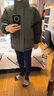 貓人（MiiOW）美式簡(jiǎn)約男士棉衣秋冬新款休閑棉服潮牌百搭面包服保暖棉襖子外套 墨綠色 XL 曬單實(shí)拍圖