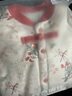 紅花鳥(niǎo)國風(fēng)秋冬寶寶衣服哈衣夾棉無(wú)骨爬爬服棉衣新生兒嬰兒連體衣 紅花鳥(niǎo)【加厚120g棉】 66碼【建議寶寶體重：9-12斤】 曬單實(shí)拍圖