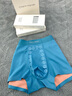 Charm Kendo男士內(nèi)褲100支無痕平角短褲透氣四角褲生日七夕情人節(jié)禮物送男友 太空藍(lán)+大紅+碳灰 3條 送老公實用高級感 XL(120-140斤) 曬單實拍圖