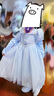 G.DUCKKIDS童裝愛(ài)莎公主裙女童連衣裙夏季2024新款兒童裙子時(shí)髦女孩生日禮物 愛(ài)莎公主裙春秋款+1發(fā)光裙撐+魔法棒 110 適合100-110cm年齡4-5歲 曬單實(shí)拍圖