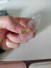 周大福ING系列幸福四葉草足金黃金耳釘(工費:180計價(jià))EOF194七夕 足金 約1.60g 曬單實(shí)拍圖