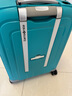 新秀麗（Samsonite）歐洲進(jìn)口時(shí)尚純色卡扣拉桿箱男女旅行行李箱 10U湖藍色 20英寸登機箱 曬單實(shí)拍圖