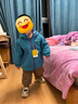 嘟嘟家【三合一&杜邦三防】兒童戶外服男童外套秋裝女童軟殼衣防風(fēng)防水 藍(lán)色 100 曬單實(shí)拍圖