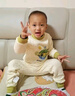 纖絲鳥(niǎo)（TINSINO）兒童保暖內衣男女童夾棉加厚睡衣冬季中小童寶寶秋衣秋褲套裝 曬單實(shí)拍圖