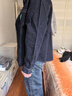 Olrain歐芮兒法式牛仔襯衫外套女秋裝2025新款復古寬松設計感上衣 普魯士藍 XL 曬單實(shí)拍圖