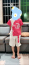 招晴瑜周歲禮服一歲男寶寶漢服兒童夏裝套裝中國風(fēng)唐裝夏款古裝表演服 紅色 常規(guī) 120 曬單實(shí)拍圖