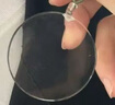 鉑悅璽熙（BOYESXSO）白水晶吊墜平安無事牌本命年護身符男士女士水晶項鏈掛件 白水晶無事牌吊墜-掛繩款 直徑50mm 曬單實拍圖