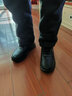 鮟鱇男鞋棉靴子加絨男棉鞋爸爸鞋中老年柔軟舒適系帶AK22313 黑色 39  曬單實(shí)拍圖