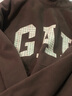 GAP男女裝碳素軟磨抓絨格紋logo連帽衛衣上衣609221 棕色 175/96A(L)亞洲尺碼 曬單實(shí)拍圖