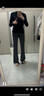 lululemon丨Wunder Under SmoothCover? 女士運(yùn)動(dòng)喇叭褲 LW5GUHA 石墨灰 專屬款 M 曬單實(shí)拍圖