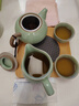 連山閣 汝窯過(guò)濾茶壺開(kāi)片可養小號陶瓷功夫茶具單壺帶內膽家用泡茶器 天青色過(guò)濾祥龍壺一壺二杯 240ml 曬單實(shí)拍圖