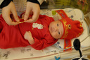 英氏【商場(chǎng)同款】拜年服嬰幼兒連體衣男女寶寶爬服寶寶滿(mǎn)月衣服 曬單實(shí)拍圖
