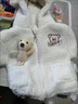 G.DUCKKIDS小黃鴨兒童外套秋冬防寒保暖棉服加厚寶寶連帽棉襖 白色 73CM 曬單實(shí)拍圖