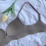 JERRIE MOCK透氣無痕內(nèi)衣女夏季款小胸聚攏顯大不空杯防下垂文胸內(nèi)褲套裝 咖色-套裝 75B A/34AB(透氣杯約1.5cm) 曬單實拍圖