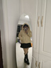 卡吉蘭娜（Kajilanna）羽絨棉服女冬季新款女裝短款小個(gè)子學(xué)生棉襖子bf寬松加厚棉衣外套 黃色 2XL （145-160斤） 曬單實(shí)拍圖