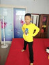 唐獅童裝兒童黃色長(cháng)袖t恤白色上衣中大童休閑衣服男童女童春款打底衫粉色t 黃色07綠裙女孩 100 曬單實(shí)拍圖