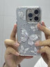 品盟【自帶鏡頭膜】 適用于蘋果16promax手機(jī)殼iPhone15羽紗ins愛心鑲鉆帶手提鏈條防摔高級感鏡頭保護(hù) 羽紗銀蝴蝶+支架+手鏈【自帶鏡頭膜】 蘋果15promax 曬單實(shí)拍圖