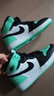 耐克（NIKE）【潮】Air Jordan aj1板鞋男女新款高幫休閑跑步運(yùn)動(dòng)耐磨籃球鞋 FD1437/DZ5485-130 /黑薄荷綠 38 GS 曬單實(shí)拍圖