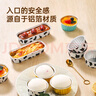 桃?？諝庹ㄥ佸a紙碗蛋撻錫紙杯家用烤箱蛋糕布丁烘焙模具托小鋁箔杯 【48只】混色 (帶蓋勺刷) 曬單實(shí)拍圖