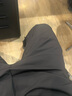 蕉內（Bananain）熱皮503+男士休閑褲保暖防水運動(dòng)紅外發(fā)熱25秋冬款男裝錐形長(cháng)褲子 黑色 L 曬單實(shí)拍圖