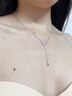 尚福鑫珠寶s925純銀項鏈女星星月亮星月小眾輕奢高級感送女友520情人節禮物 星月流蘇 銀色款 【全國七倉配送/不可刻字】 925銀 曬單實(shí)拍圖