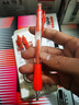 真彩(TRUECOLOR)0.5mm紅色色減負(fù)筆按動(dòng)中性筆速干子彈頭減壓解壓學(xué)生考試刷題筆商務(wù)辦公簽字筆文具用品ZC138R 曬單實(shí)拍圖