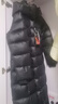 坦博爾【品質鵝絨 高充絨量】秋冬羽絨服女長款過膝加厚外套女鵝絨服 黑色 2XL (180) 曬單實拍圖
