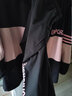 皮爾卡丹（pierre cardin）運(yùn)動(dòng)服休閑套裝女2025新款秋冬季春款團(tuán)體隊(duì)服寬松連帽跑步兩件套 藍(lán)粉【春秋季-不加絨】 L 碼丨建議115-130斤 曬單實(shí)拍圖
