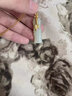 中國(guó)黃金（CHINA GOLD）和田玉吊墜黃金女士足金吊墜竹節(jié)送老婆送媽媽生日禮物 足金鑲和田玉足節(jié) 曬單實(shí)拍圖