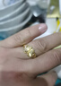 香港免稅99沙金戒指女時尚百搭花朵戒指鍍金可調(diào)節(jié)指環(huán)送媽 蝴蝶戒指女+證書+sdjgdsjr 曬單實(shí)拍圖