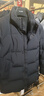 利郎輕時尚男裝【商羽鮮絨】羽絨服男長款青年通勤立領(lǐng)防風(fēng)保暖外套 黑色 2XL (180) 曬單實拍圖