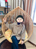 拉夏貝爾（La Chapelle）短外套女裝2025年春秋新款韓版寬松時(shí)尚小個(gè)子外套風(fēng)衣上衣女 黃格子 L [建議120-135斤] 曬單實(shí)拍圖