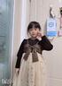 迪士尼（Disney）女童連衣裙2025新款秋冬兒童冬季洋氣公主裙春秋女孩冬款加絨裙子 黑色 春秋款 120 cm 曬單實拍圖