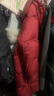 鴨鴨（YAYA）佟麗婭同款長款紅色羽絨服女過膝24年新款東北超厚韓版極寒外套 鐵銹紅色 L 曬單實拍圖