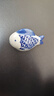 LICHEN景德鎮中式古典青花小擺件陶瓷漂浮魚(yú)魚(yú)缸裝飾觀(guān)賞工藝 D號鯉魚(yú)長(cháng)7厘米 曬單實(shí)拍圖
