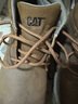 卡特（CAT）工裝靴男鞋 城市機能能牛皮防潑水短靴EludeWP商場(chǎng)同款 棕色 41 曬單實(shí)拍圖