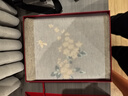 杭絲路刺繡羊毛圍巾女保暖披肩圍脖媽媽生日蝶隨花舞紫本高檔禮物 曬單實(shí)拍圖