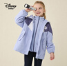 迪士尼（DISNEY）童裝兒童女童三合一外套拼接防風(fēng)防小雨上衣25春秋DB331IE28紫130 曬單實(shí)拍圖