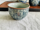 四方亭景德鎮(zhèn)老陶泥手工青花瓷茶盞品茗杯主人杯陶瓷功夫茶具茶杯單杯 國韻思古杯-山河 200mL以下 曬單實拍圖