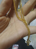 六桂福珠寶中秋禮物黃金項(xiàng)鏈 肖邦鏈 足金項(xiàng)鏈鎖骨鏈頸鏈女 BX0778 8.05g 曬單實(shí)拍圖