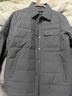 利郎輕薄襯衫羽絨服男24冬季多孔膜羽絨外套 中灰 XL175/92A  曬單實(shí)拍圖